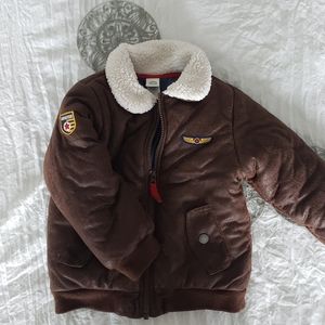 Little Me warm boy aviator jacket. 3t